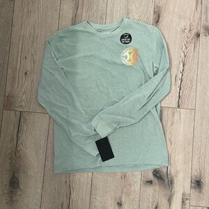 Hurley Light Green Long Sleeve Tee with Graphic